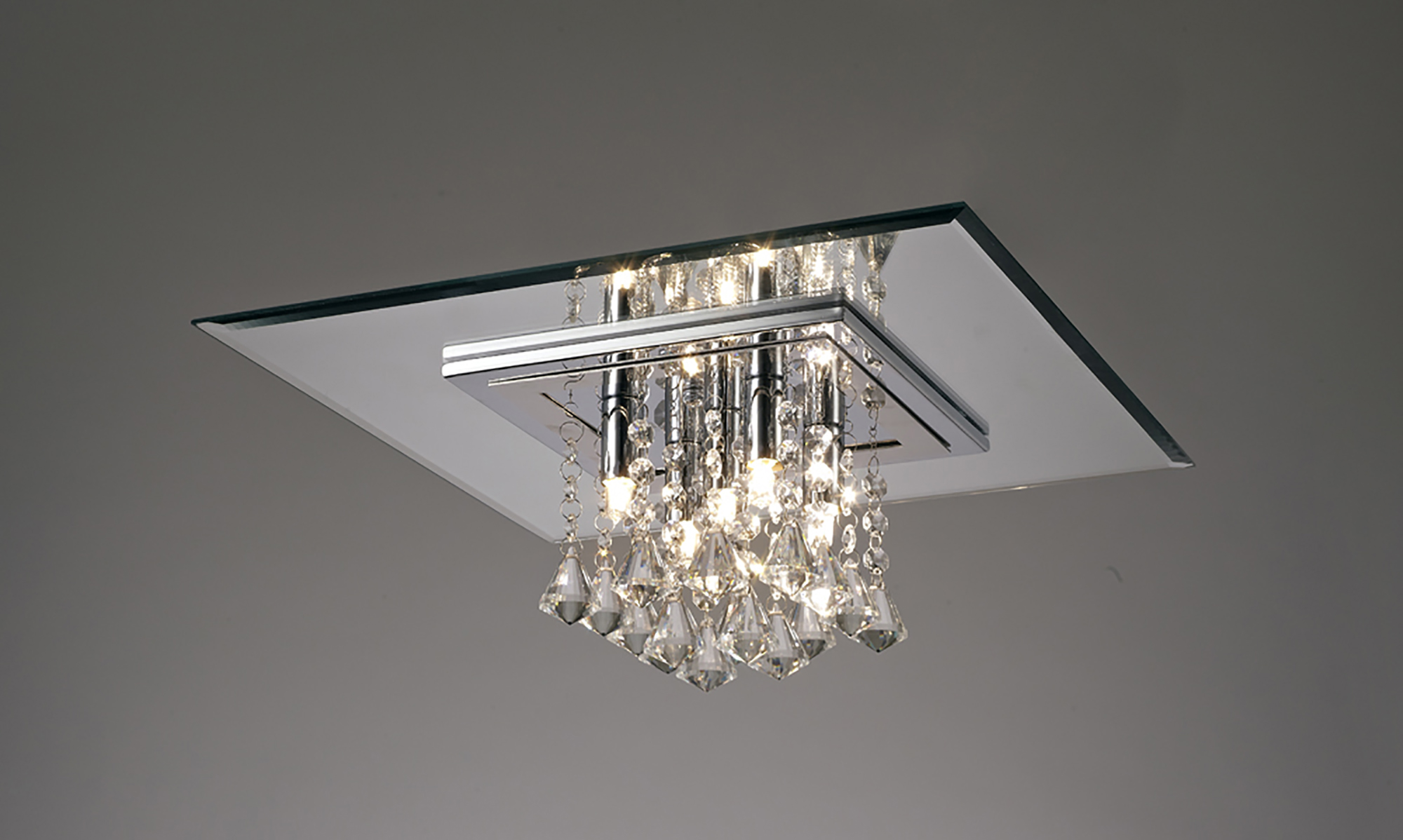 IL31004/G9  Starda Crystal  Flush Ceiling Square 5 Light